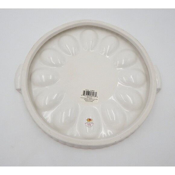 Royal Albert Old Country Roses HOLIDAY Deviled Egg Plate Platter 12 Inch - Picture 9 of 11